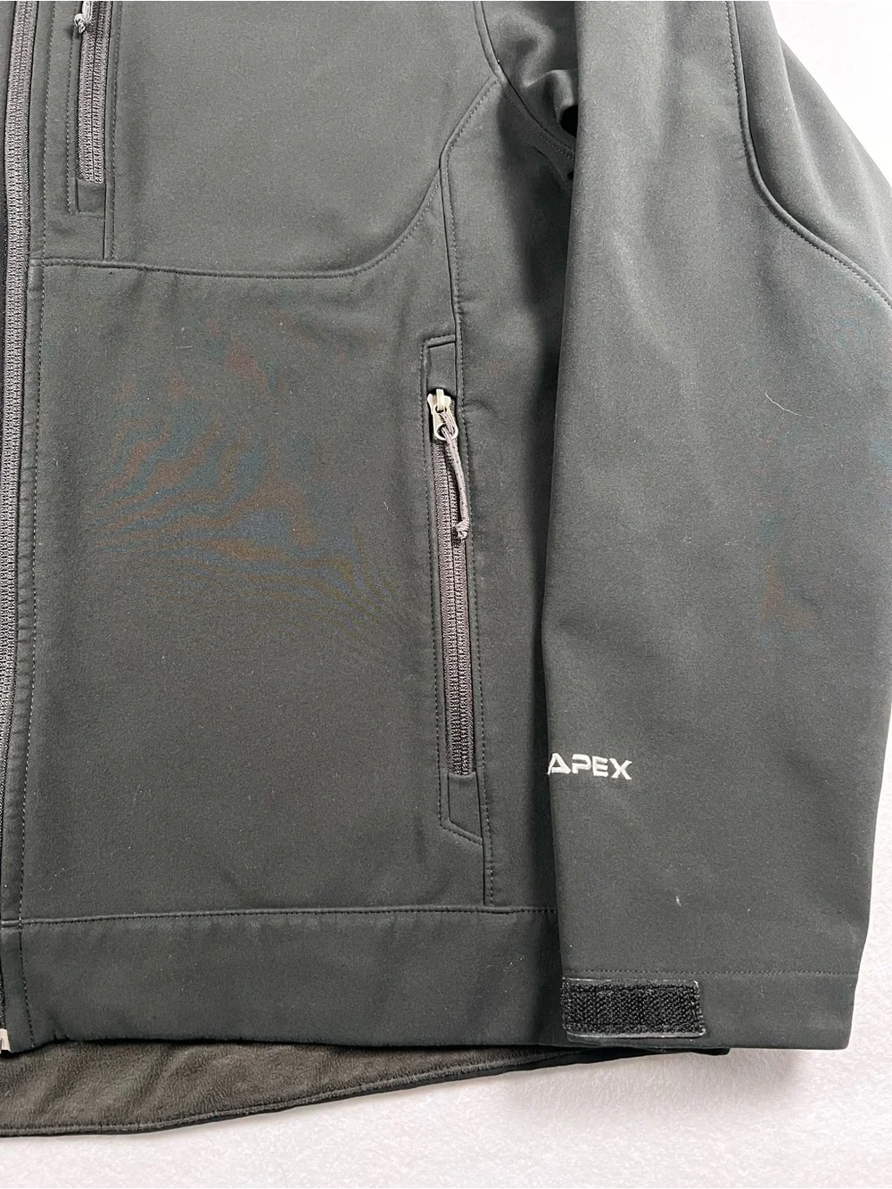 The North Face Apex Bionic Softshell Jacket Mens M Black Fleece Outdoor Hiking